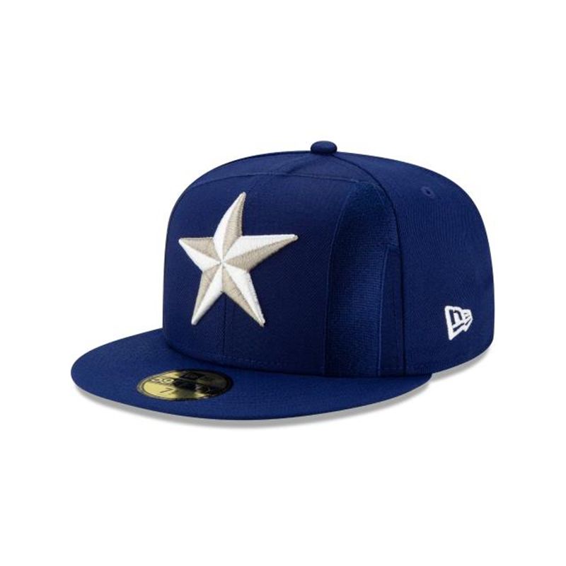 MLB Texas Rangers Logo Elements 59Fifty Fitted (ZLJ3830) - Blue New Era Caps